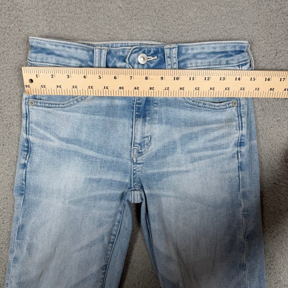 American Eagle Festival Flare Jeans Light Wash Next Level Stretch Size 6 Regular - Picture 9 of 12